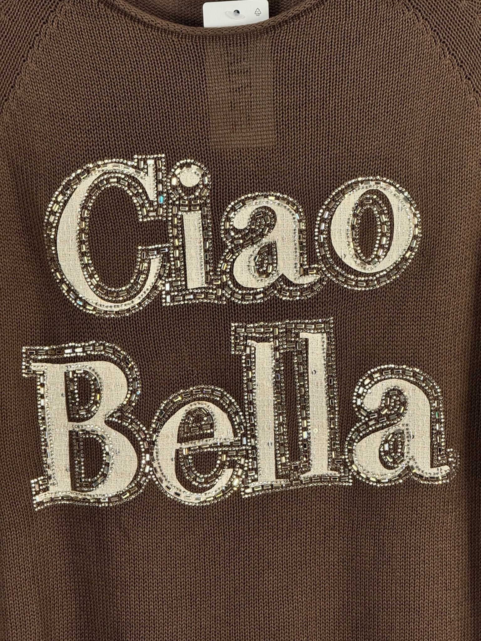 Pull femme Ciao Bella en maille de coton, vue réelle 5