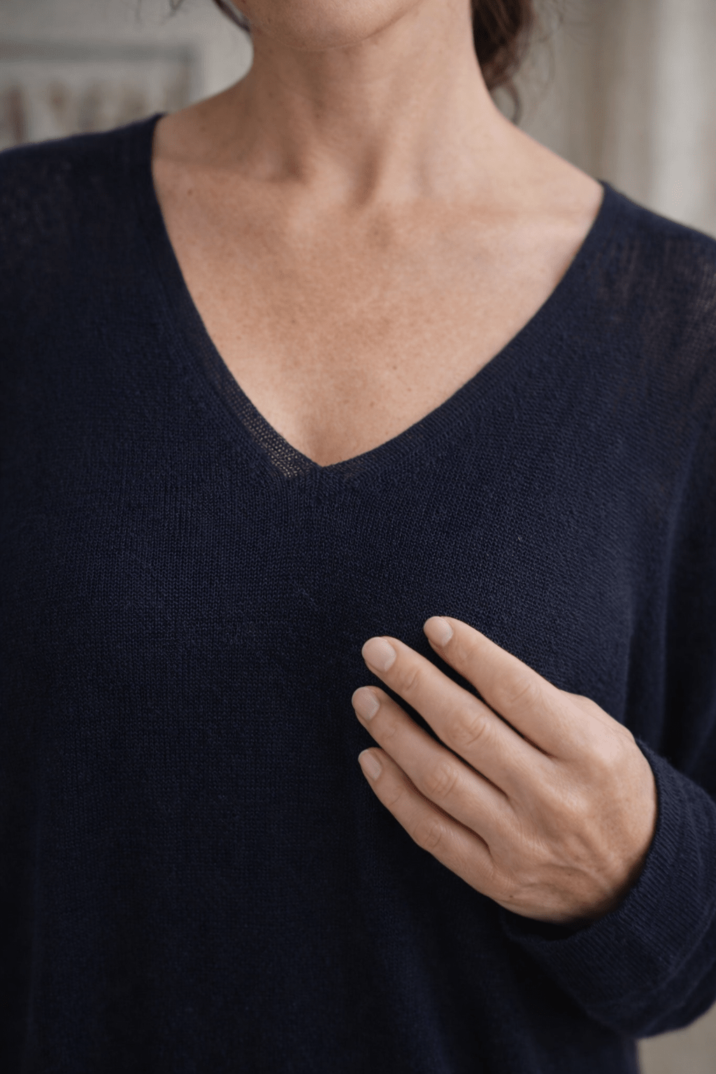 Pull Fin Loose Femme – Basique - 36/42 - Mam’s AilesBlanc