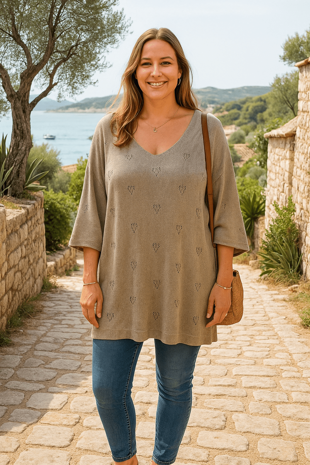 Pull Léger Cœur - Élégance Romantique - Mam’s Ailes