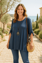 Pull Oversize avec Sautoir | Confort et Élégance - Mam’s Ailes