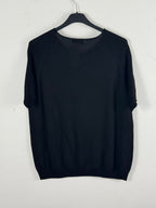 Dos uni noir du Pull Salerno femme en coton
