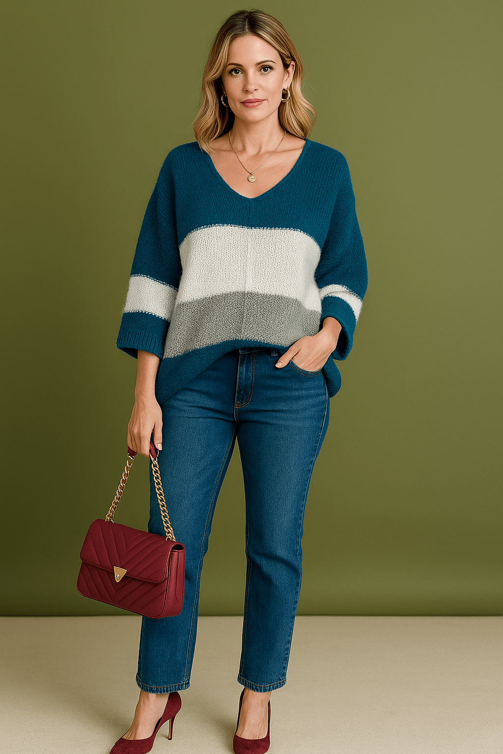 ✨ Pull Scintillant Tricolore - Mam’s Ailes