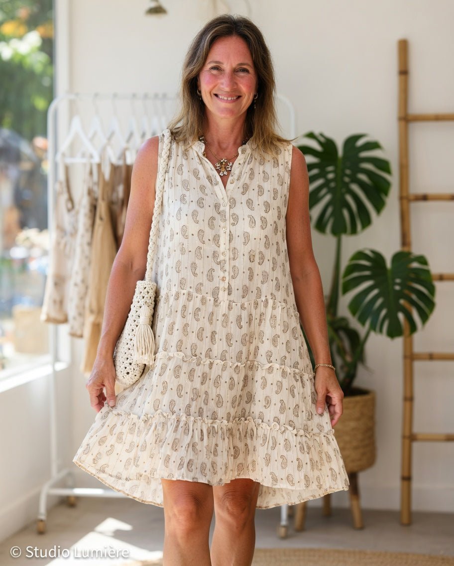 Robe Bohème Cuivrée - Jusqu’au 46 - Mam’s Ailes