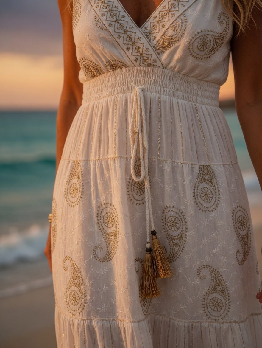 Robe Bohème Longue en Coton - Du 36 au 42 - Mam’s Ailes