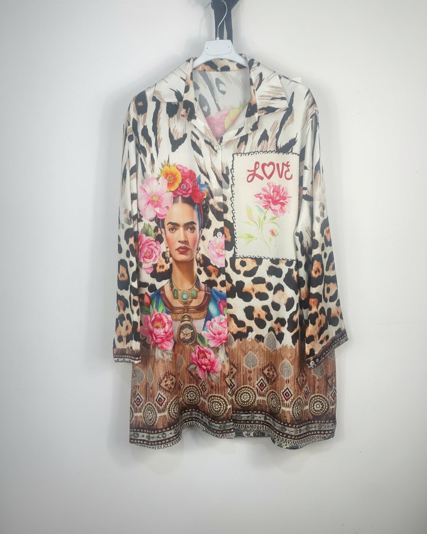Robe chemise Alma - Frida Léopard - Mam’s Ailes