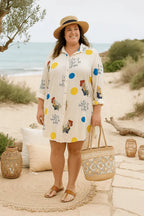 Robe-chemise Bikini Vibes oversize, vue portée