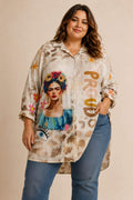 Robe chemise Frida Kahlo made in Italy - Mamsailes 