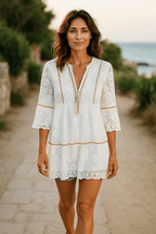 Robe Courte Bohème – Dentelle - Mam’s Ailes