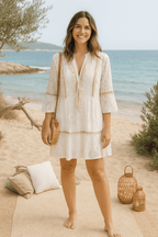 Robe Courte Bohème – Dentelle - Mam’s Ailes