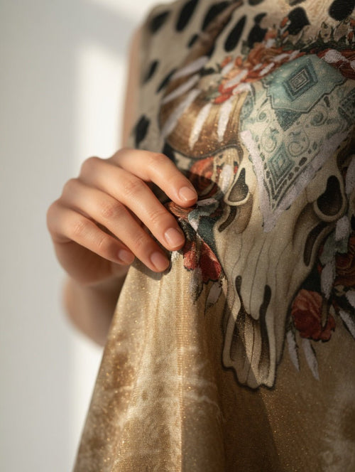 Robe Dakota - Lurex & Crâne Buffle - Mam’s Ailes