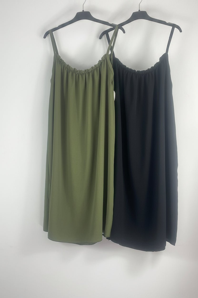 Robe fluide col froncé Calista - Mam’s AilesKaki