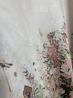 Robe longue Salomé — Satin fleuri - Mam’s AilesEcru