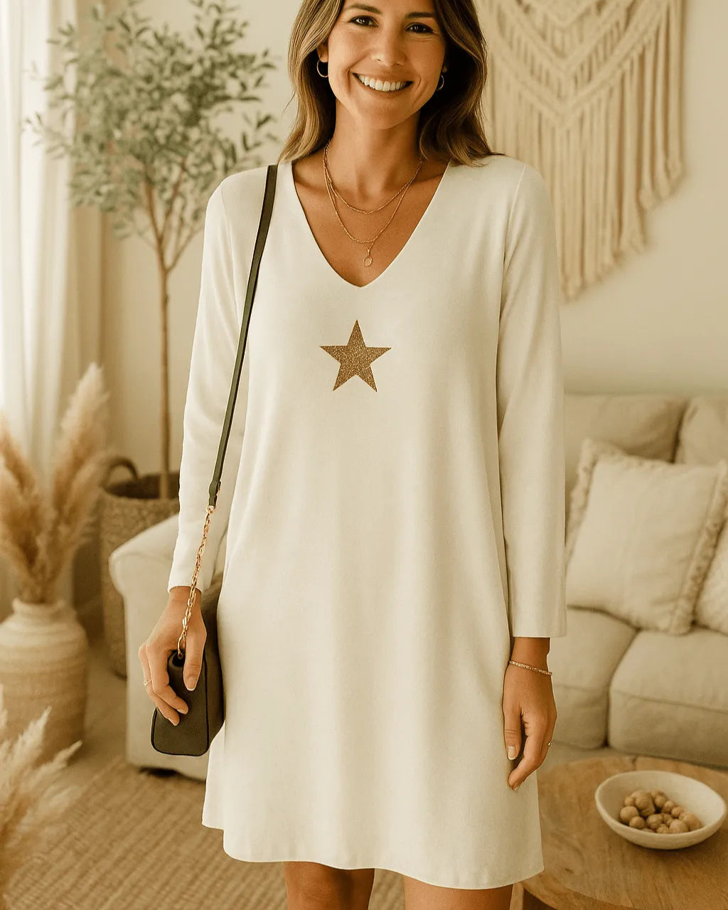 Robe pull Lisa élégante et confortable Made in Italy