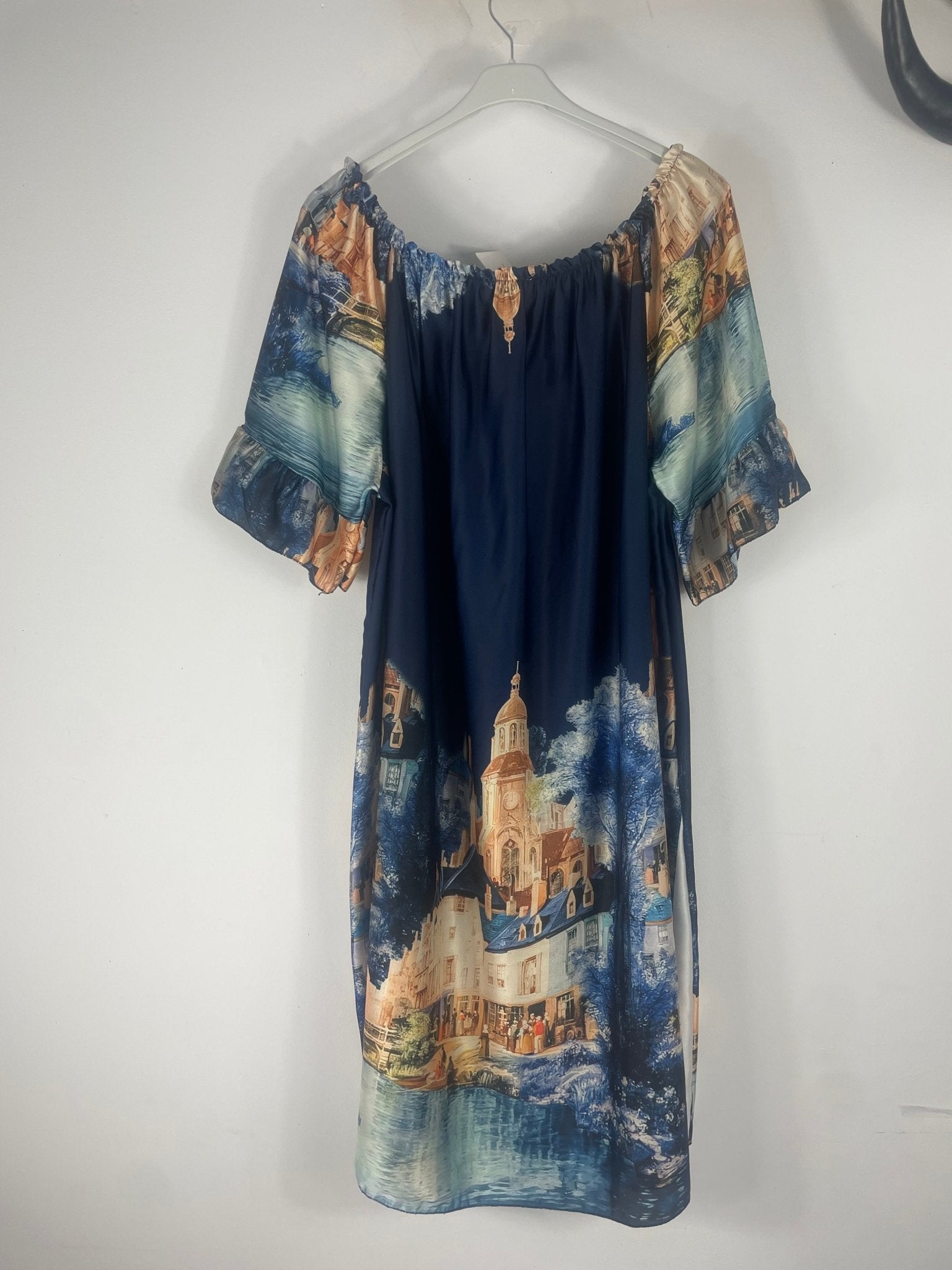Robe satinée Élise - Épaules modulables - Mam’s AilesMarine