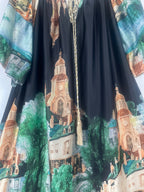 Robe satinée Élise - Épaules modulables - Mam’s AilesVert