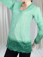 Rouleau Sous pull Dentelle Col V - Mam’s Ailes