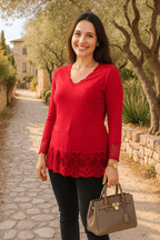 Rouleau Sous pull Dentelle Col V - Mam’s Ailes
