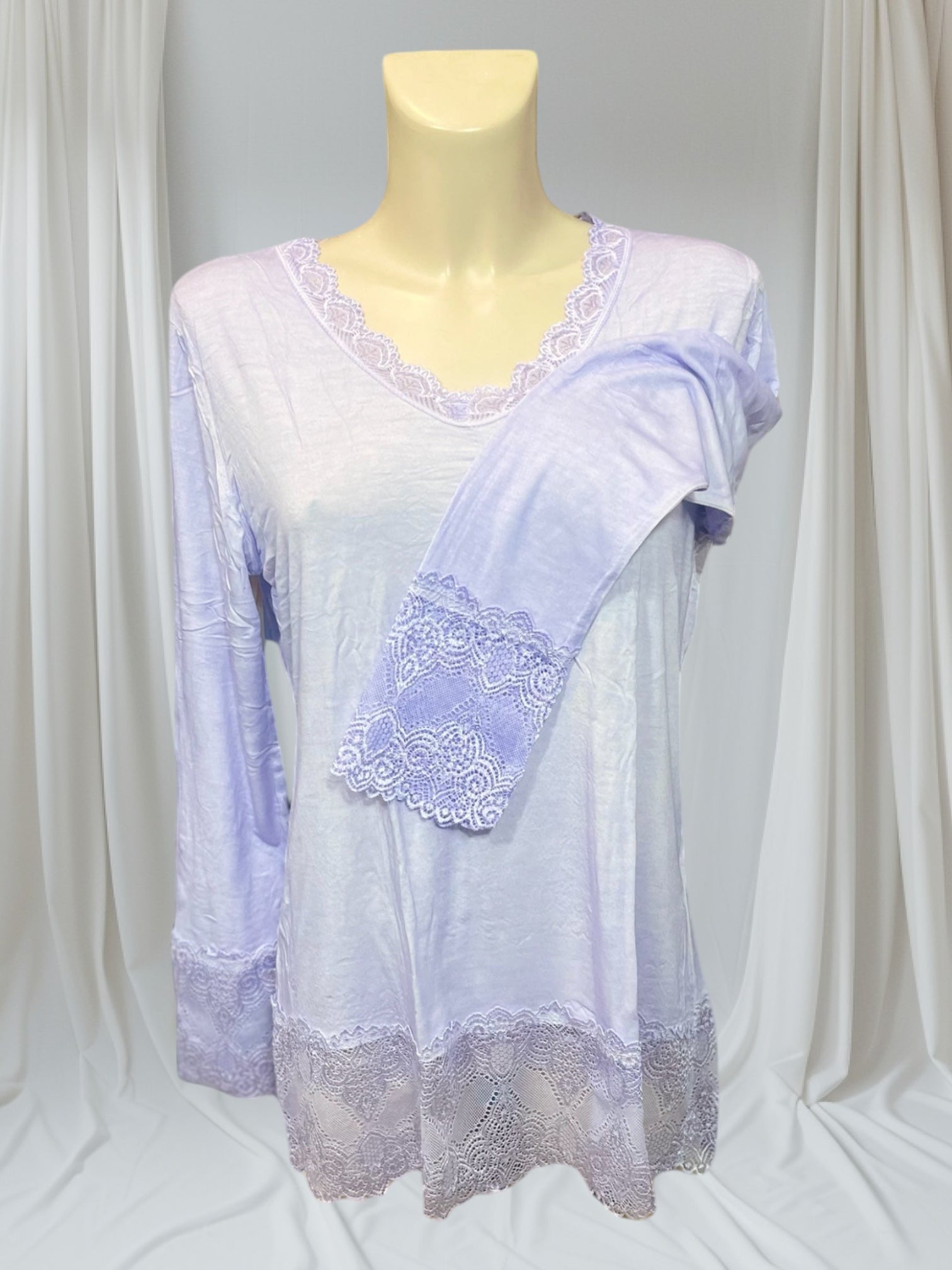Rouleau Sous pull Dentelle Col V - Mam’s Ailes