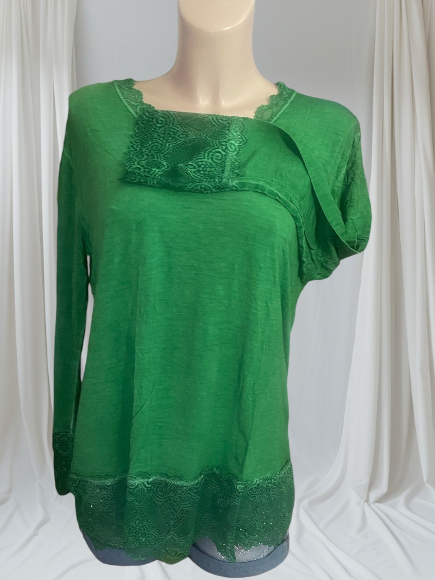 Rouleau Sous pull Dentelle Col V - Mam’s Ailes