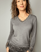 Rouleau Sous - Pull Dentelle L'élégance Invisible – 34 - 52 FIN DE STOCK - Mam’s Ailes