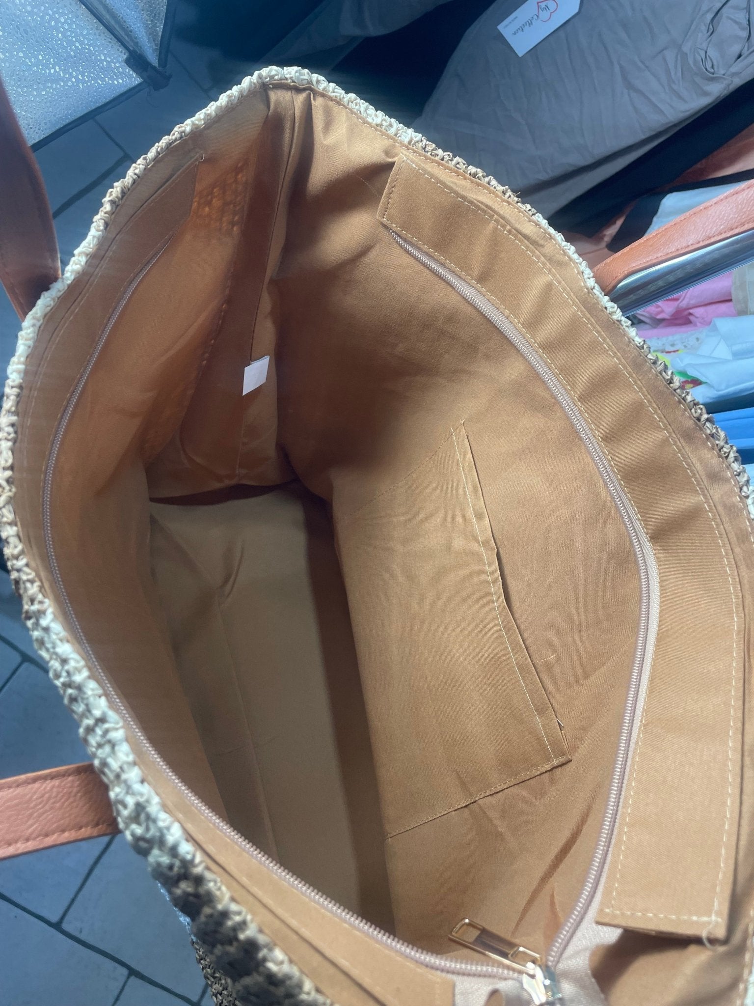 Sac Cabas Paille Tressée BOHEME - Mam’s Ailes