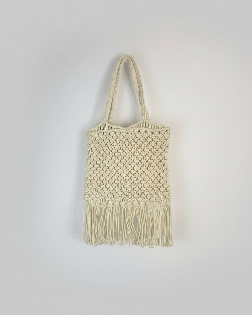 Sac Macramé à Franges Bohème - Esprit Plage - Mam’s Ailes