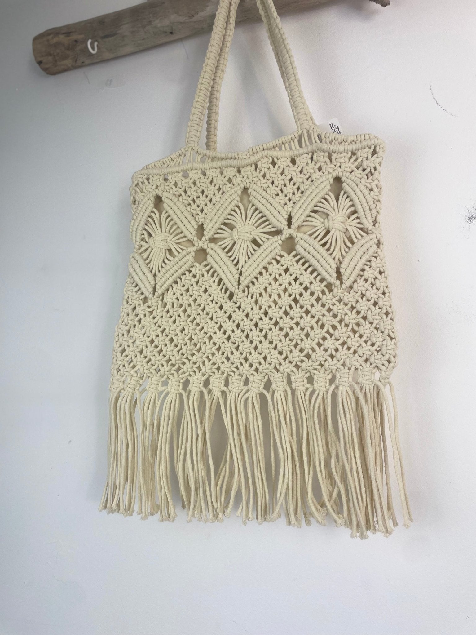 Sac Macramé à Franges Bohème - Esprit Plage - Mam’s Ailes