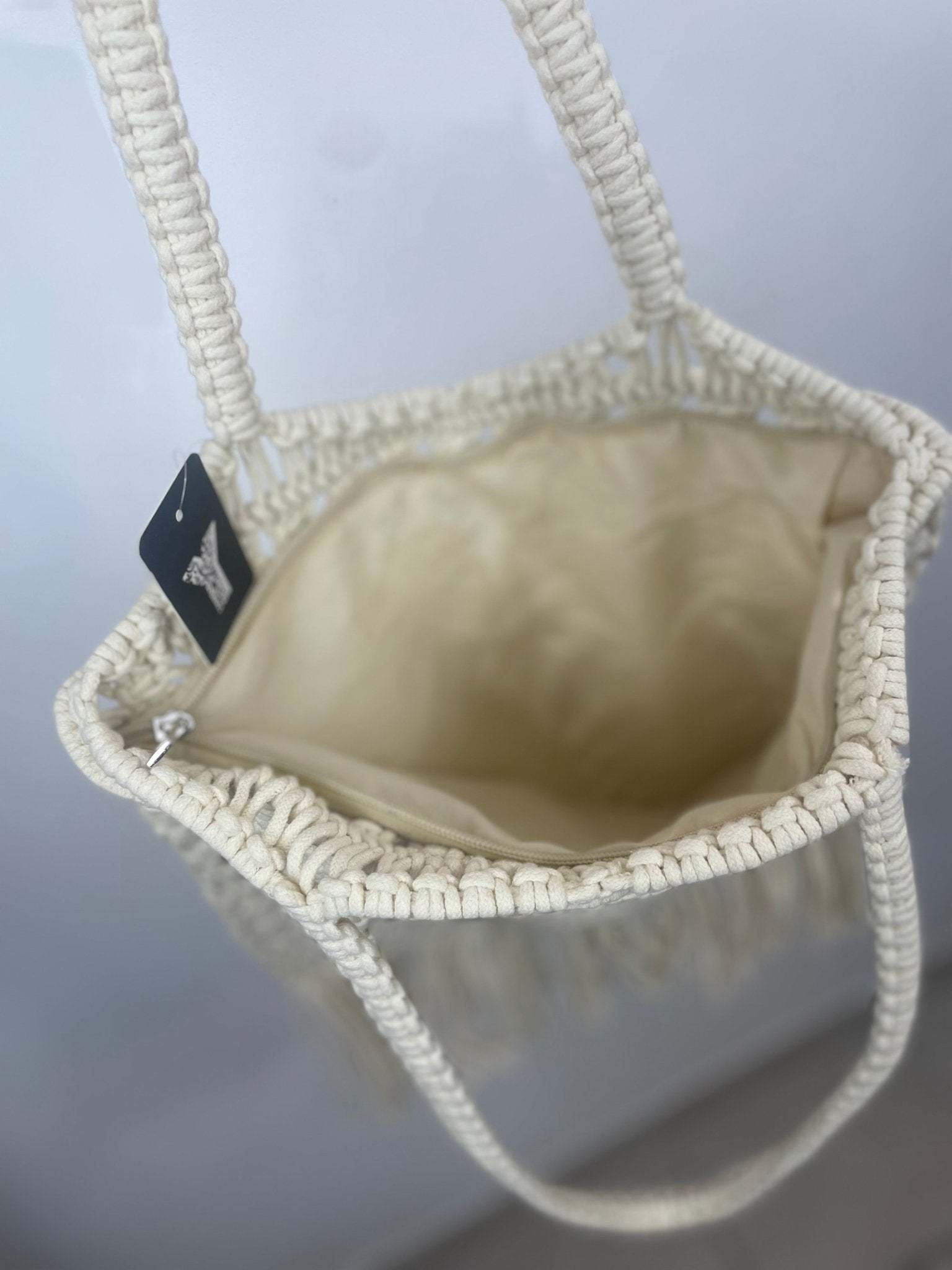 Sac Macramé à Franges Bohème - Esprit Plage - Mam’s Ailes