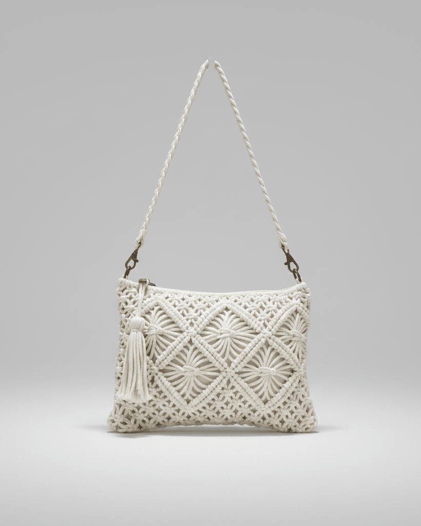 Sac Macramé Bohème - 2 Coloris - Mam’s AilesCrème