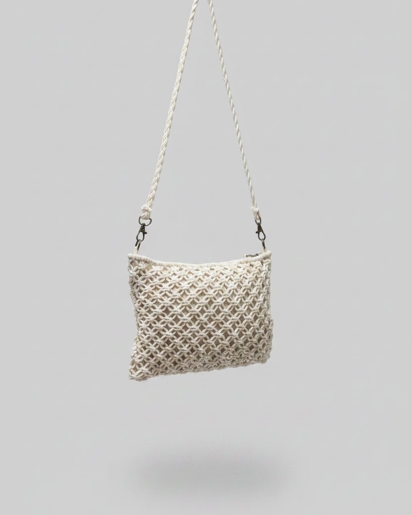 Sac Macramé Bohème - 2 Coloris - Mam’s AilesCrème