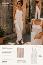 Salopette Romane - Coton Rayé - Mam’s Ailes