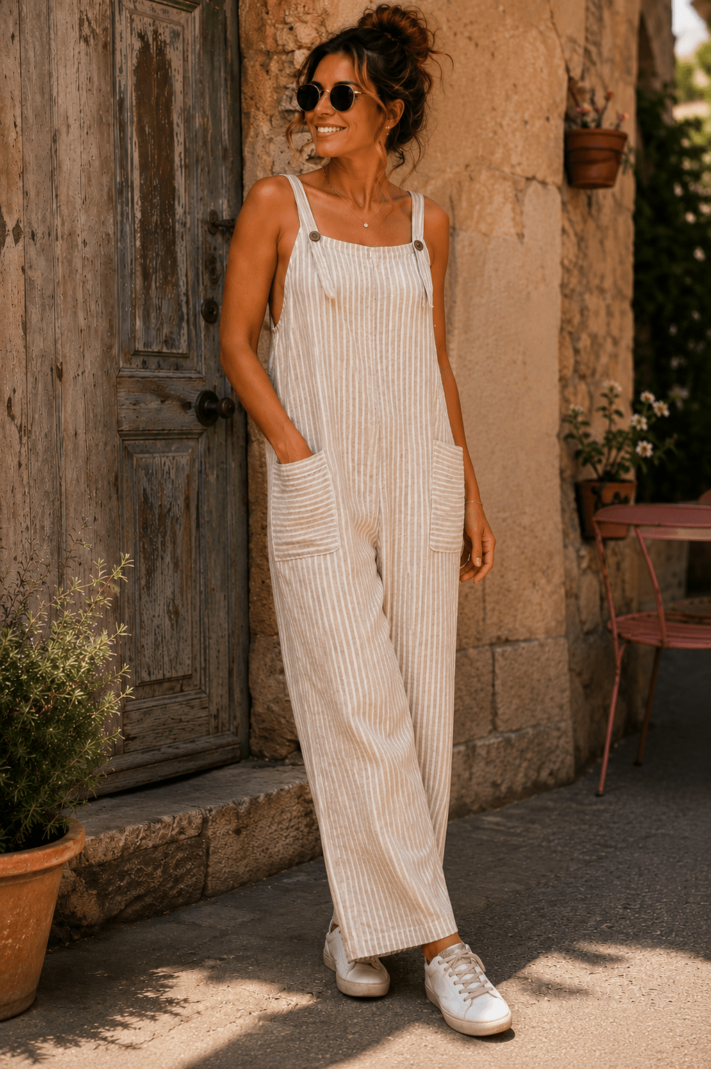 Salopette Romane - Coton Rayé - Mam’s Ailes
