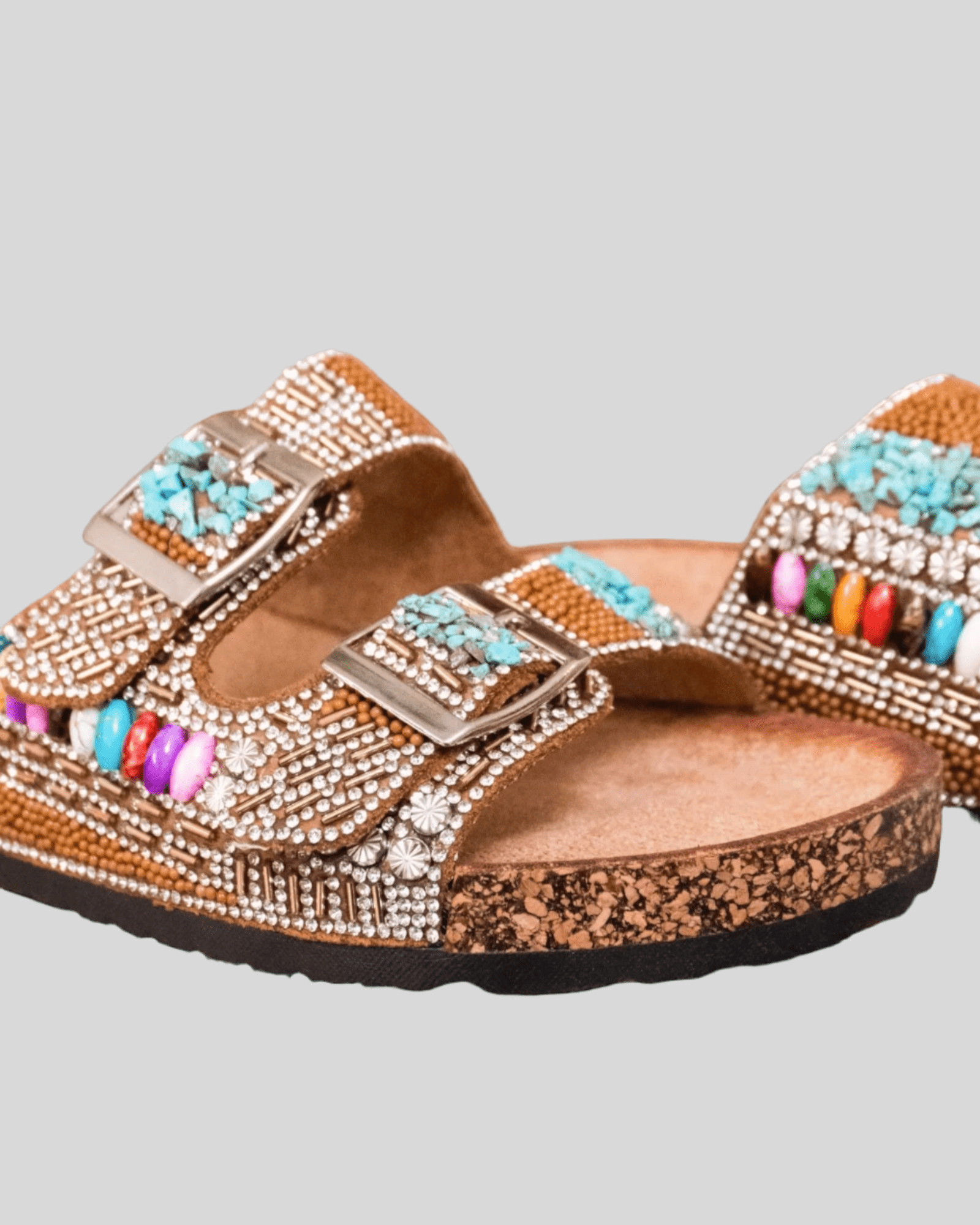 Sandales beiges perles & strass – Confort & éclat ✨ Pointures 37 - Mam’s Ailes