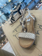 Sandales Plates Doré Rosé Tressées — Du 36 au 41 - Mam’s Ailes36