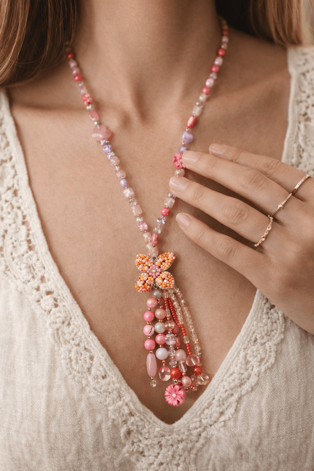 Sautoir Bohème Multicolore – Bijou Long Esprit Libre & Coloré - Mam’s Ailes