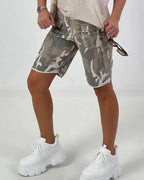 Short Camo Rebel — Coton Strass - Mam’s AilesKaki