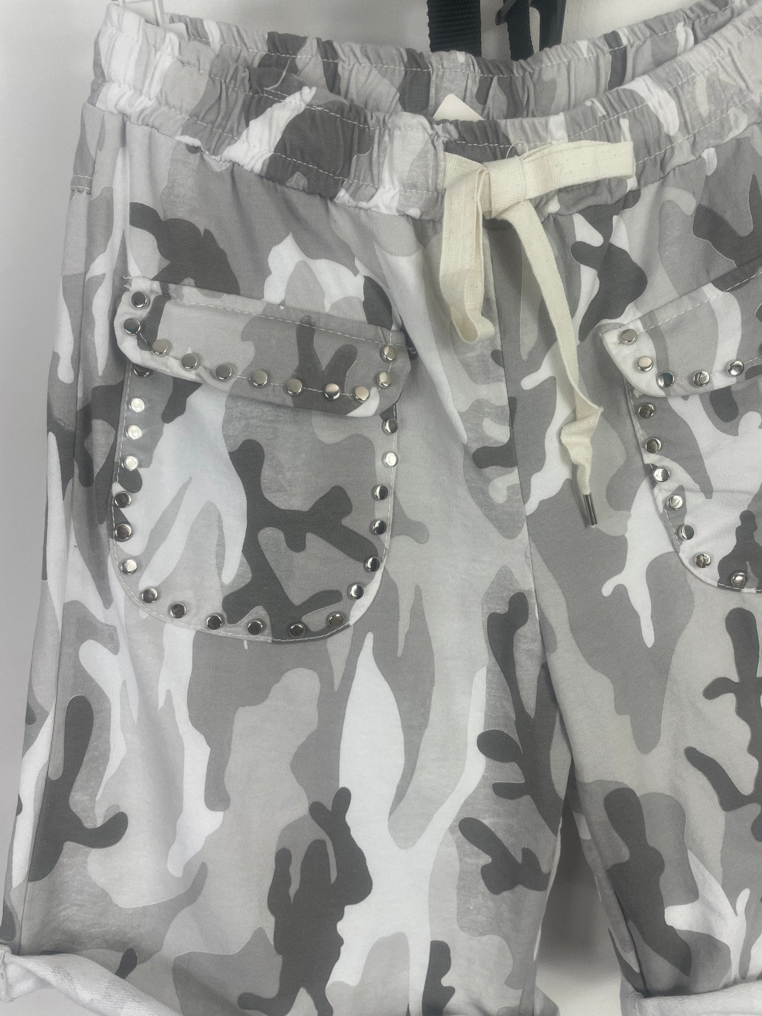 Short Camo Rebel — Coton Strass - Mam’s AilesBlanc