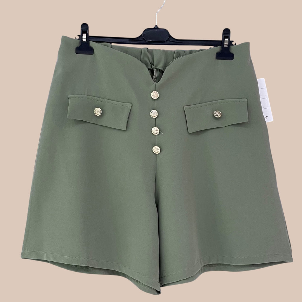 Short Chic Boutonné – Élégance & Confort Estival - Mam’s Ailes