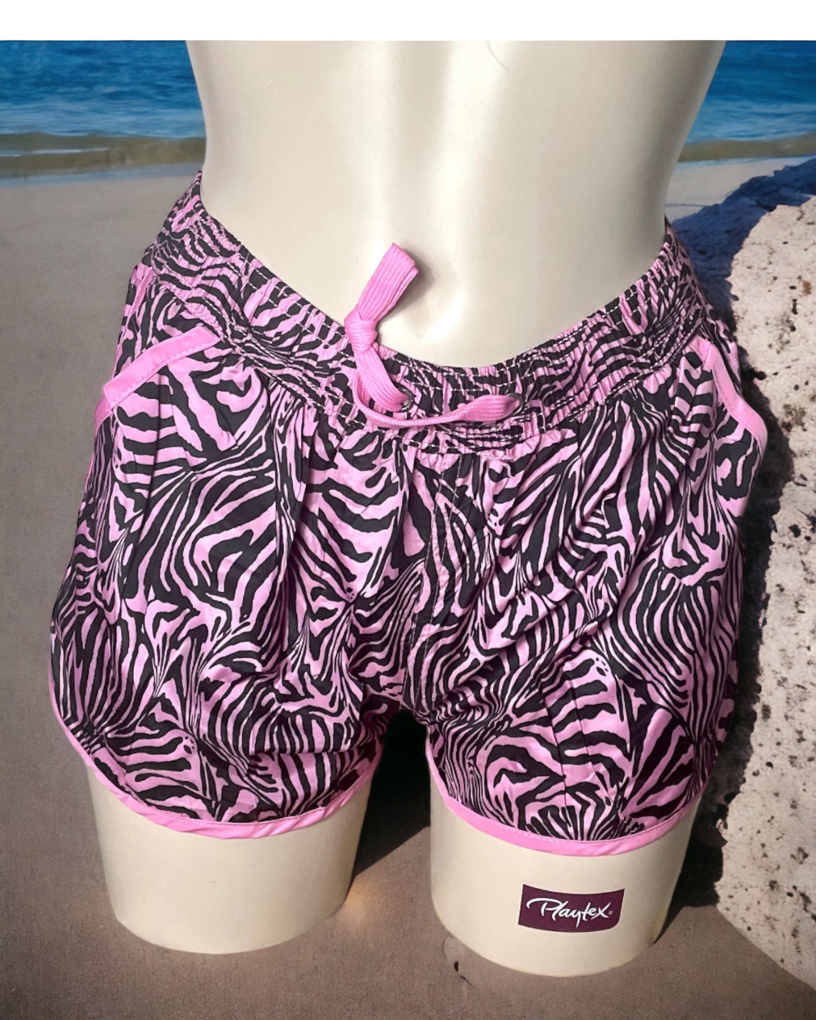 Short de Plage Fluo Motif Zèbre – Osez le Style Sauvage ! - Mam’s Ailes