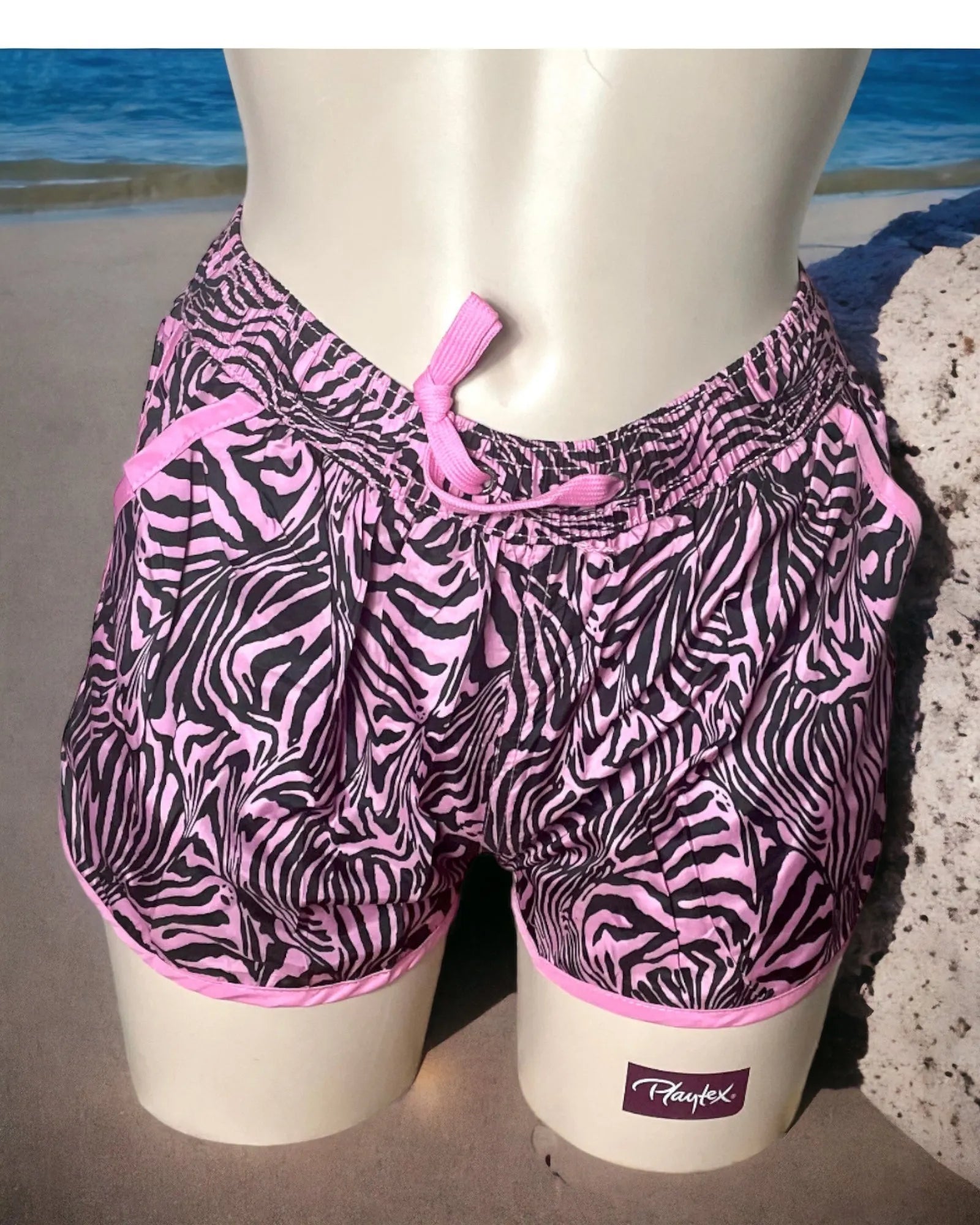 Short de Plage Fluo Motif Zèbre – Osez le Style Sauvage ! - Mam’s Ailes