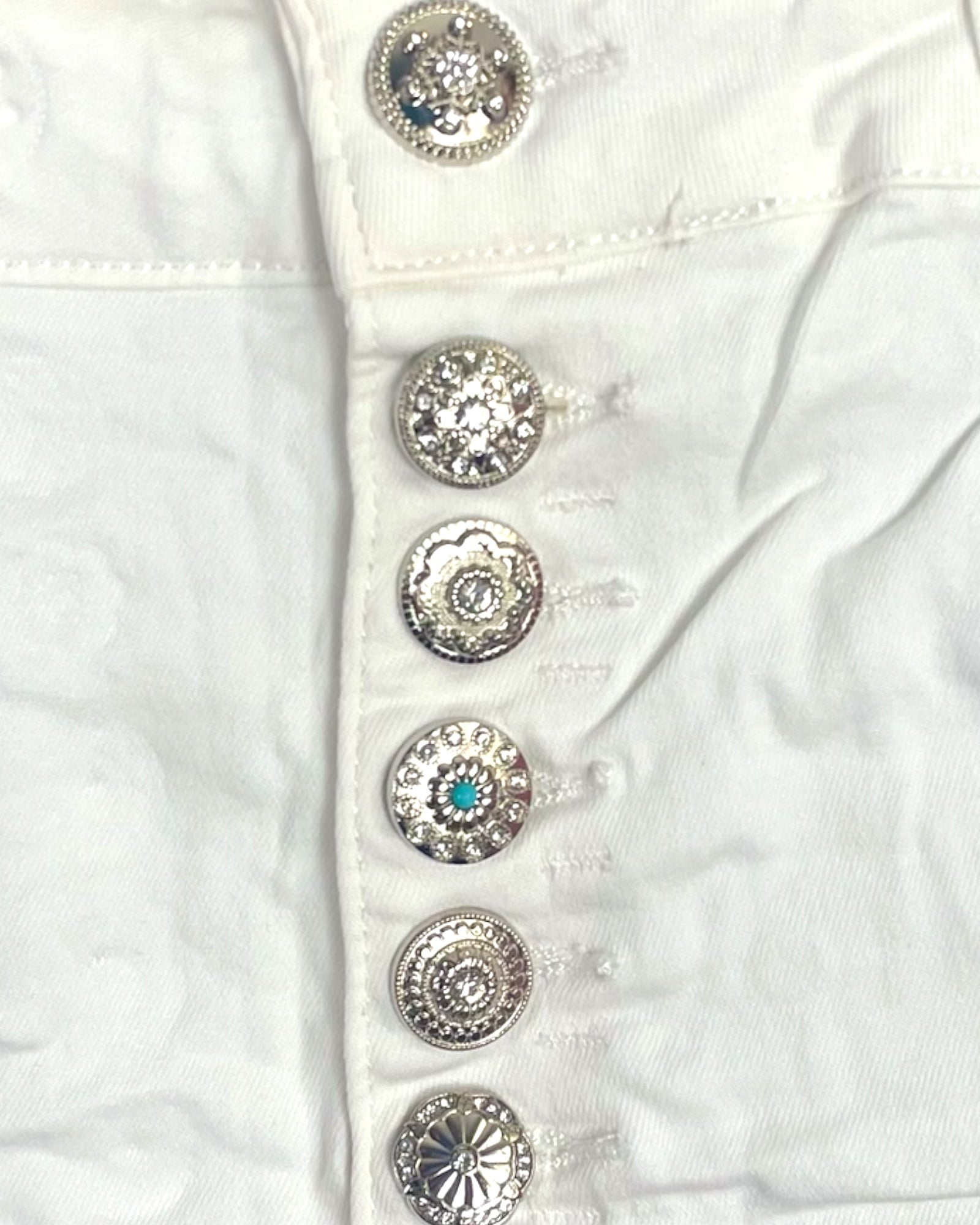Short jean Karostar – Boutons Bijoux - Mam’s Ailes