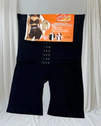 Short taille haute à maintien stretch, vue portée