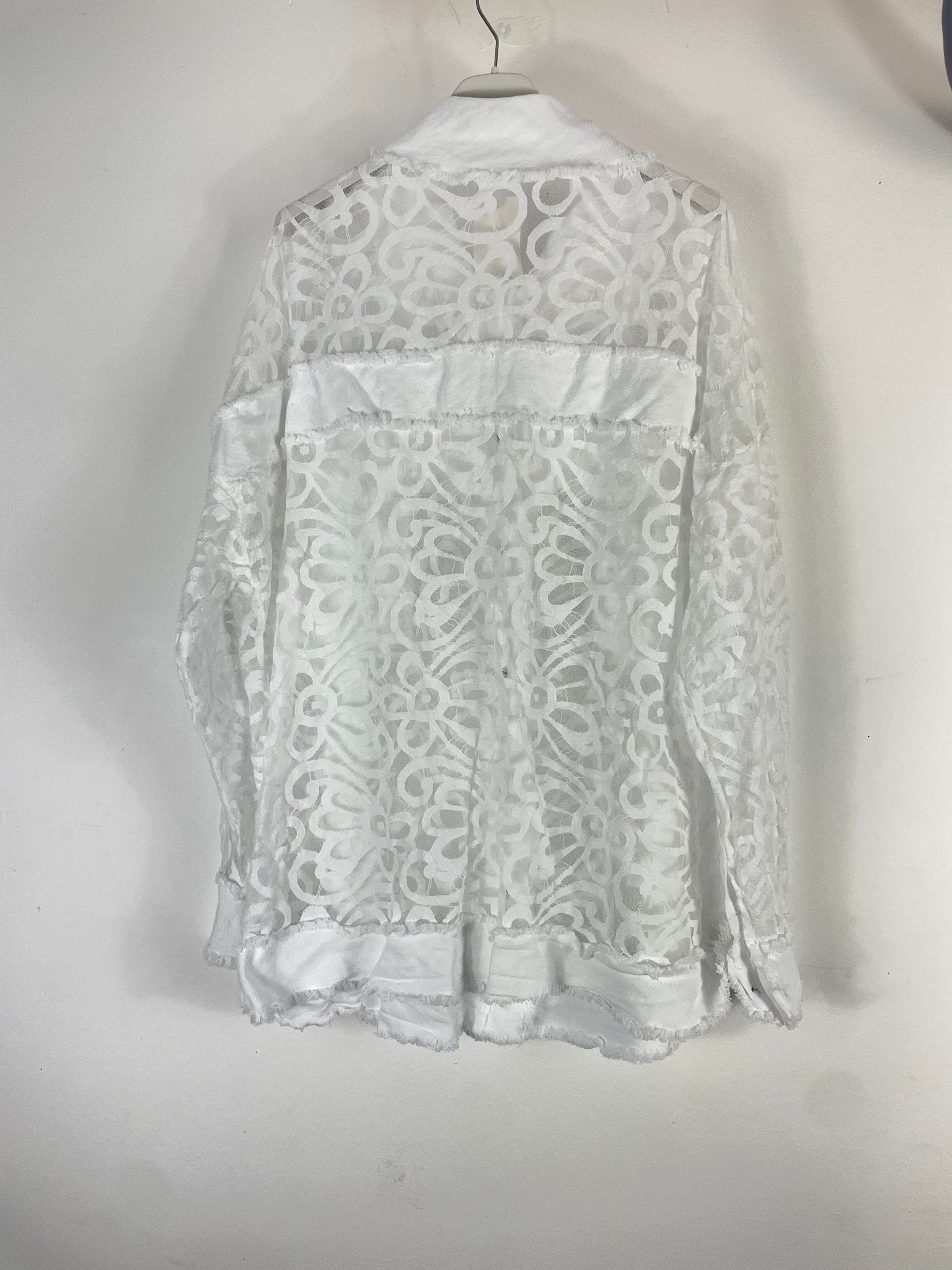 Surchemise Alba — Dentelle & Coton - Mam’s AilesKaki