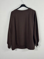 Dos uni chocolat du Sweat Bari femme