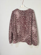 Sweat Fanny cassis delavé vue dos