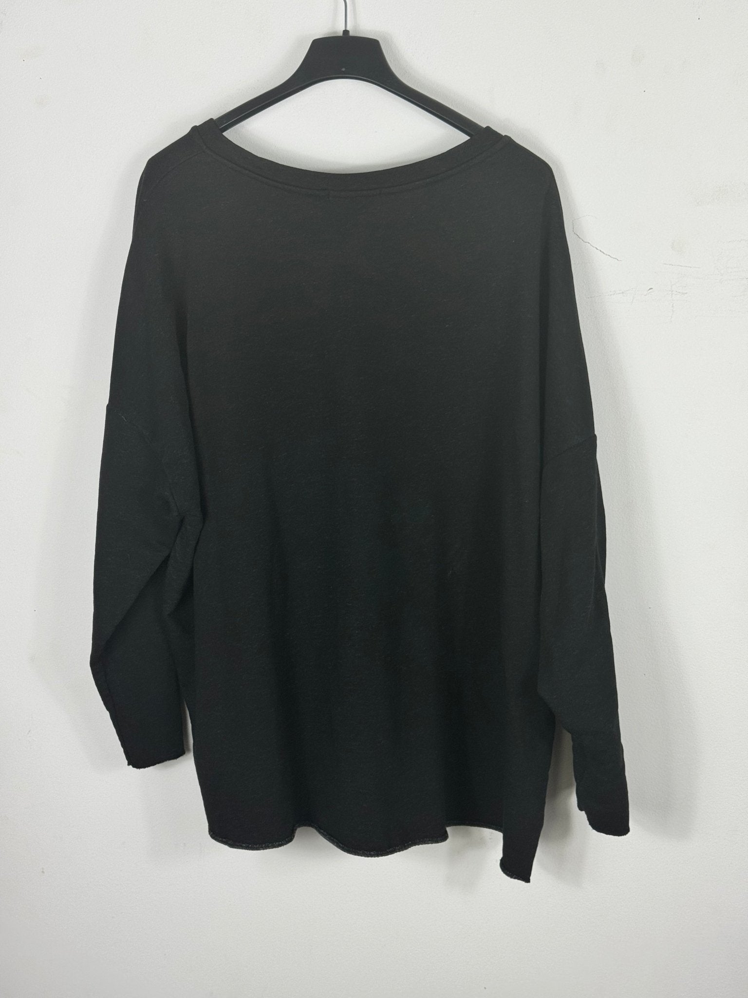 Dos du sweat J’adore Myself anthracite à coupe loose