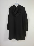 Sweat long Morgane vue sur cintre, couleurnoir de dos 