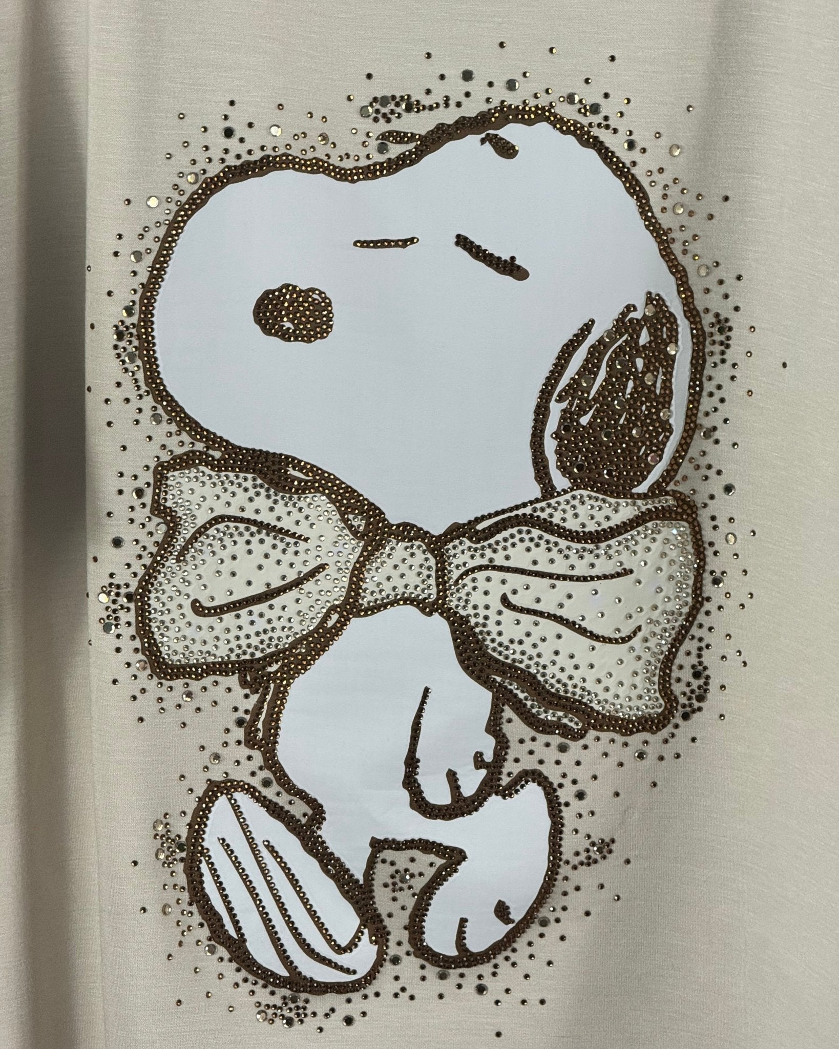 Sweat Snoopy ample fabriqué en Italie, vue réelle 2
