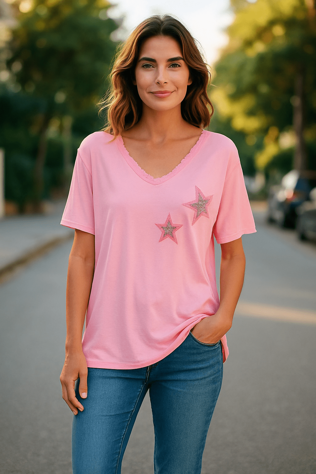 T-shirt Femme “Étoile Magnétique” - Mam’s Ailes