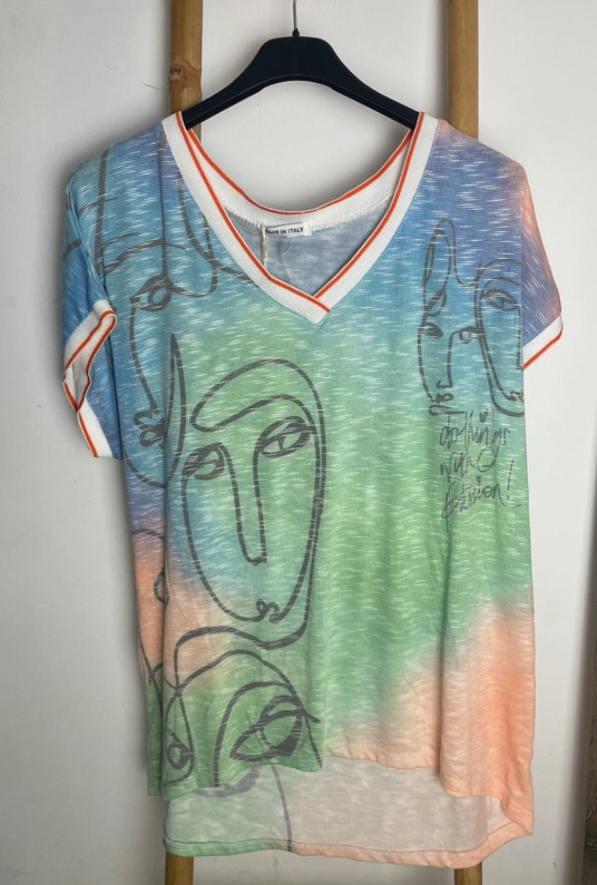 T-shirt Fluide Artistique – Coupe Ample 36/46 - Mam’s AilesOrange
